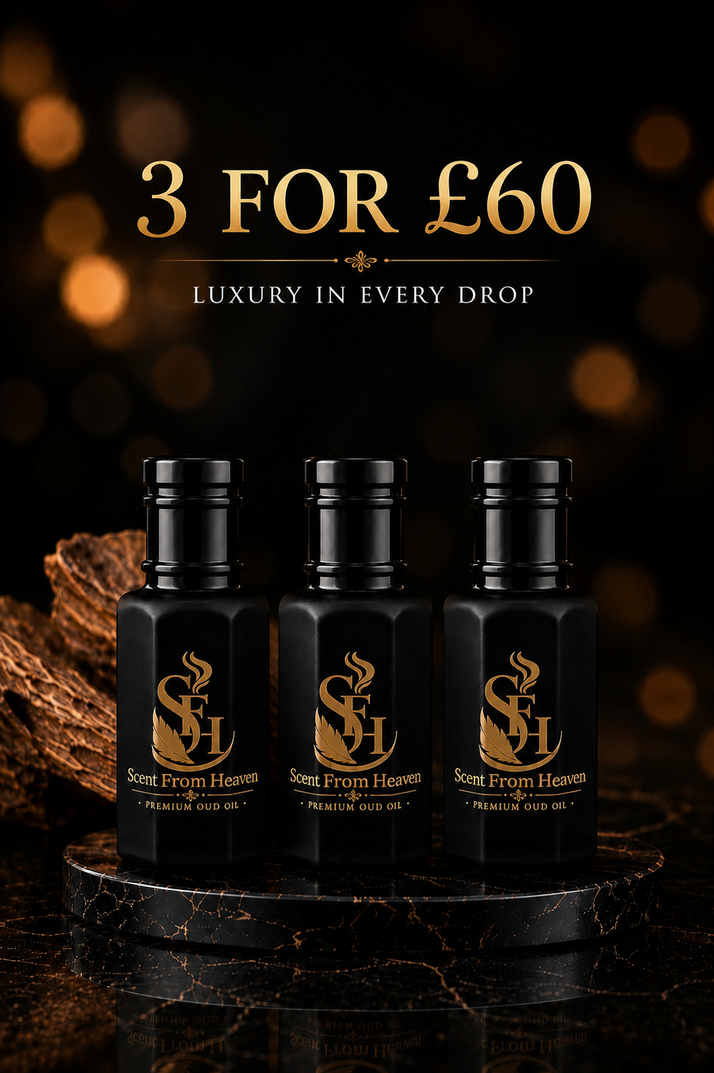 3 for £60 | Luxury Inspired Fragrance Oil Bundle